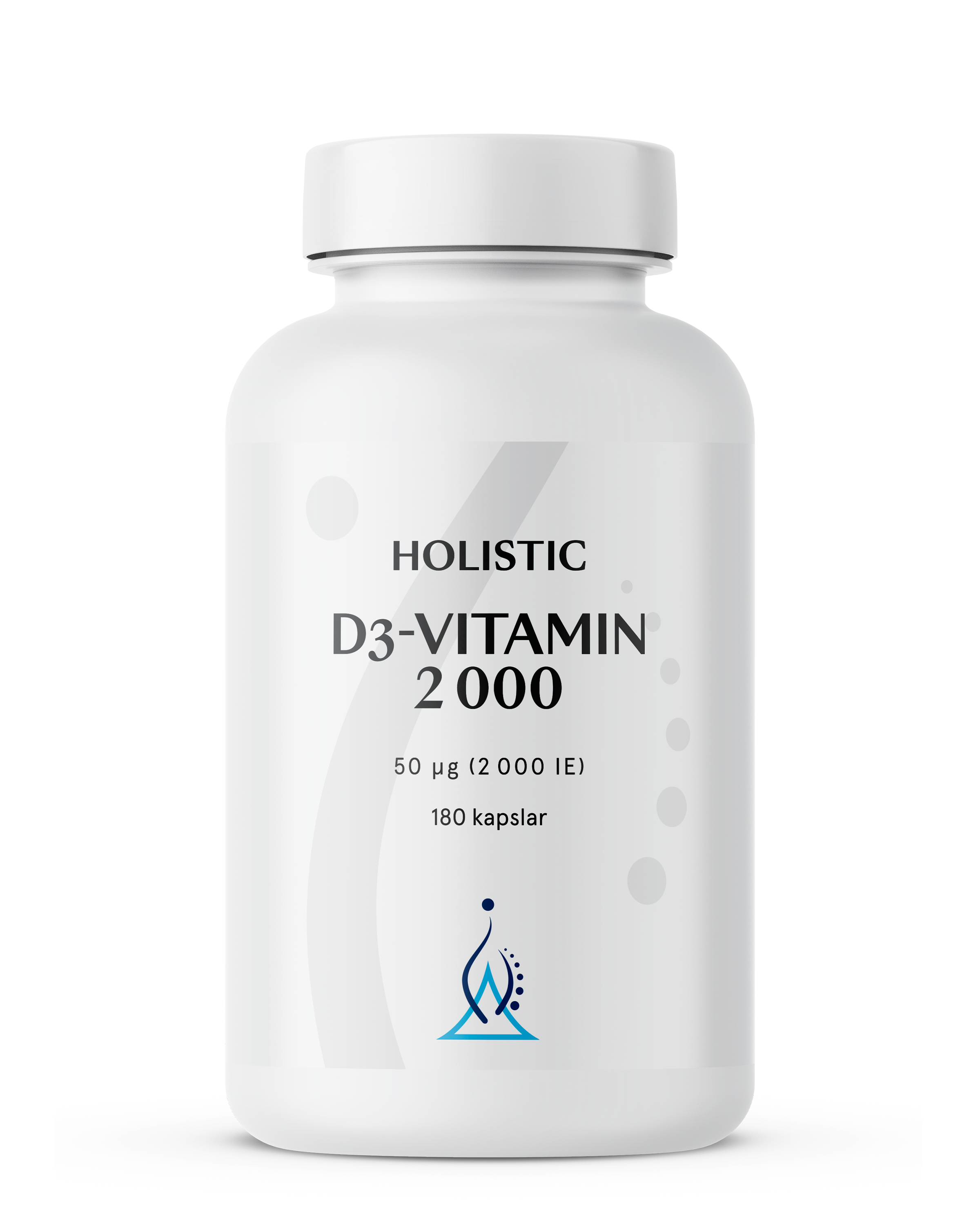 Holistic D3-vitamin 2000, 180 kapslar