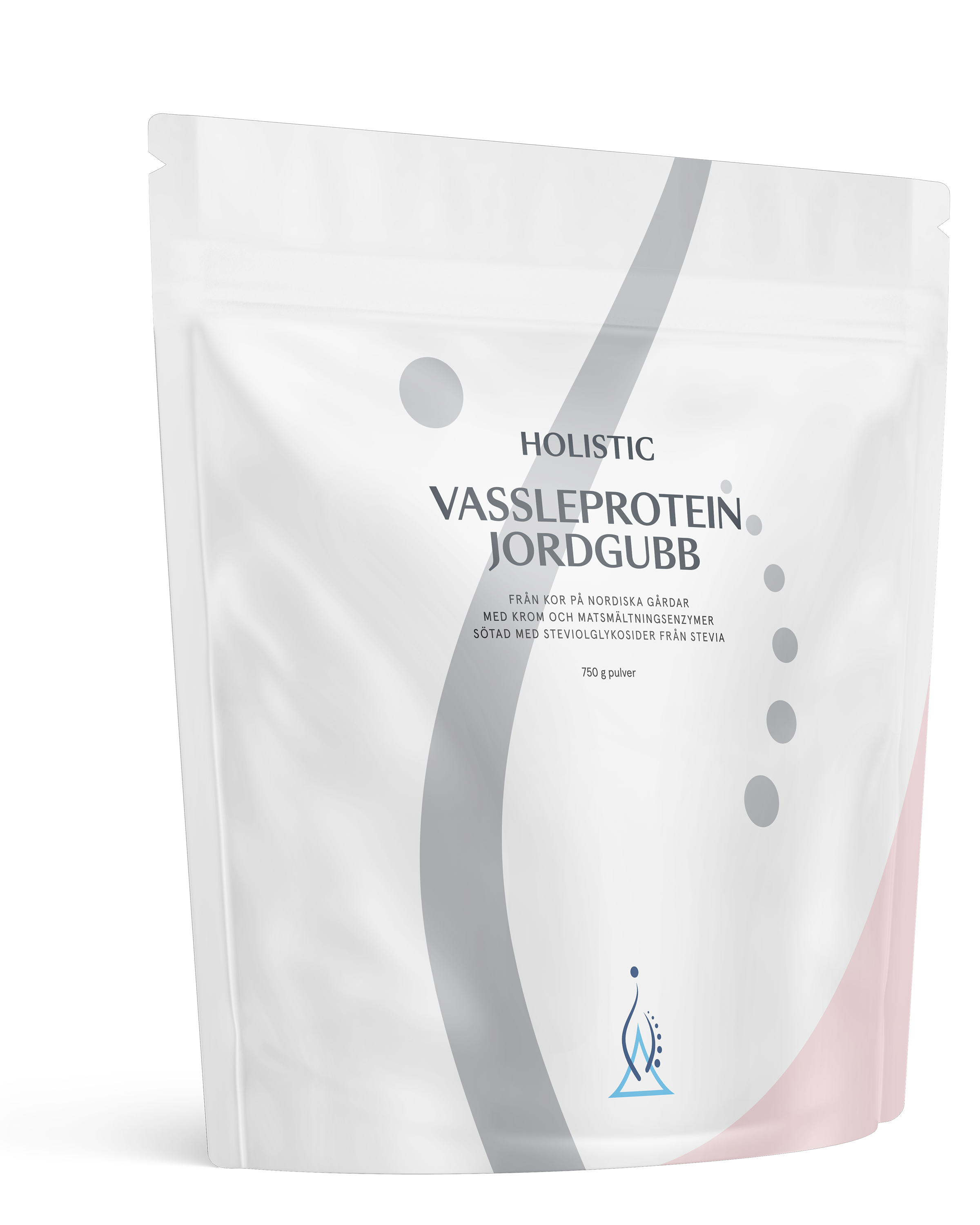 Holistic Vassleprotein jordgubb, 750 g