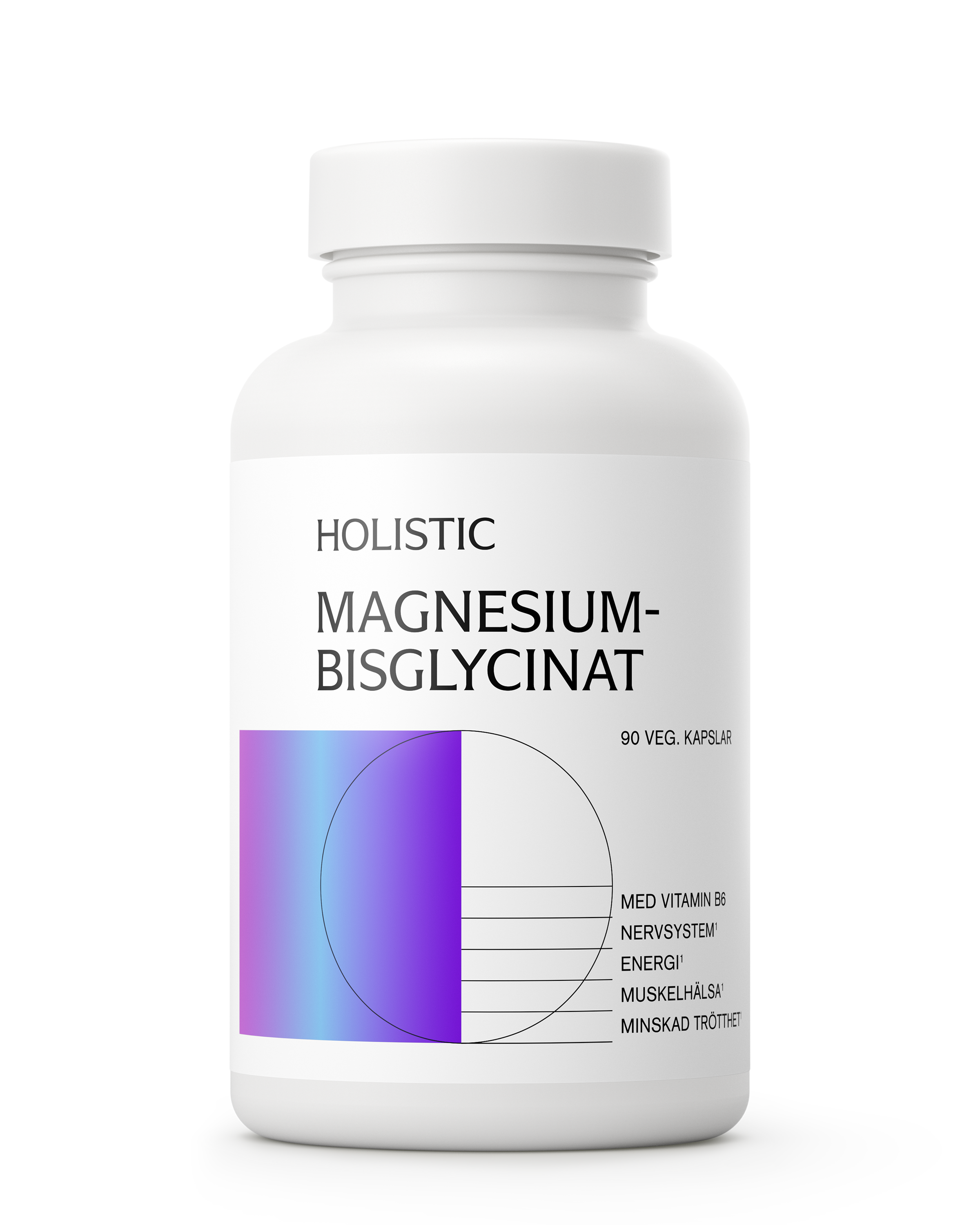 Holistic Magnesiumbisglycinat, 90 kapslar