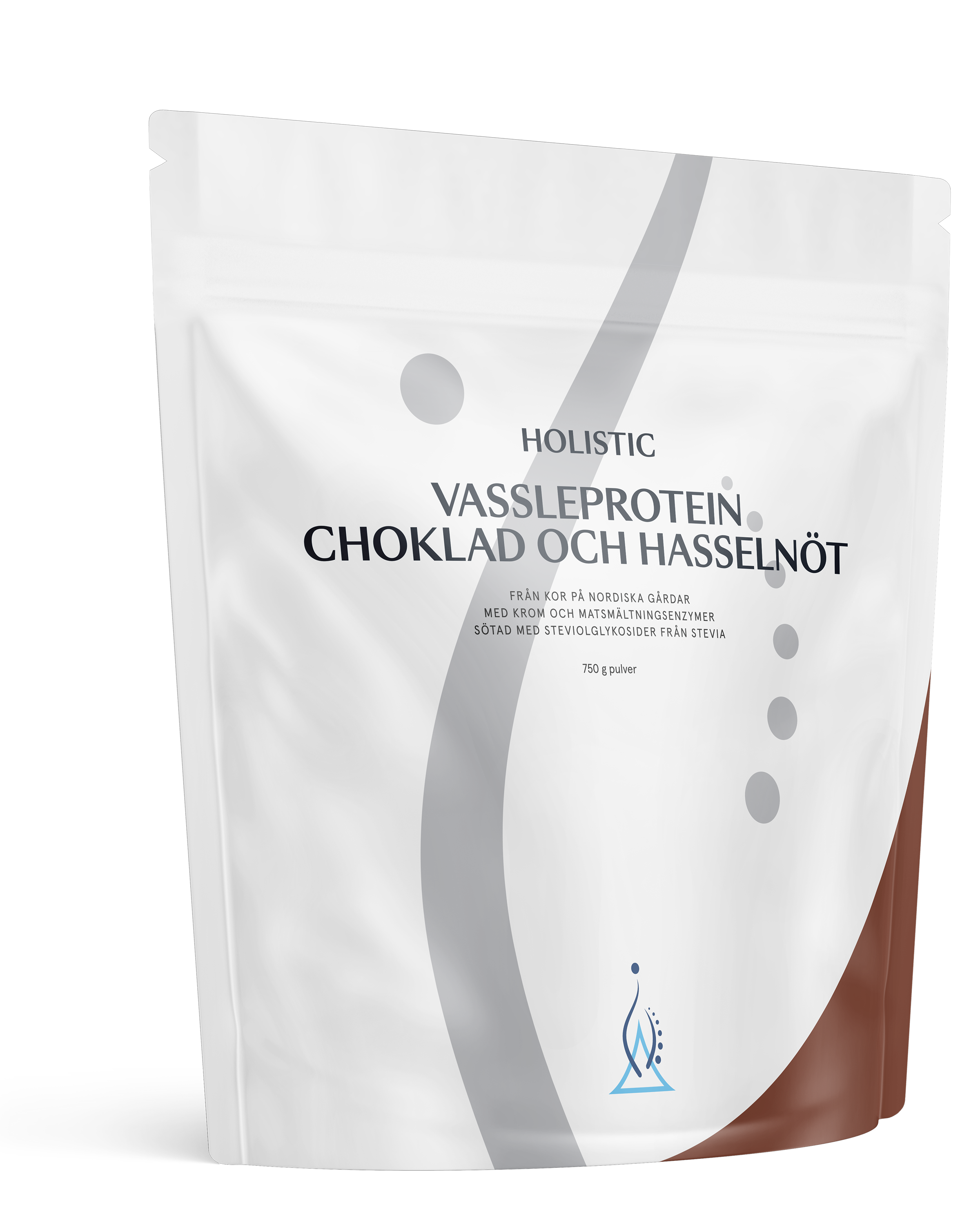 Holistic Vassleprotein choklad och hasselnöt, 750 g