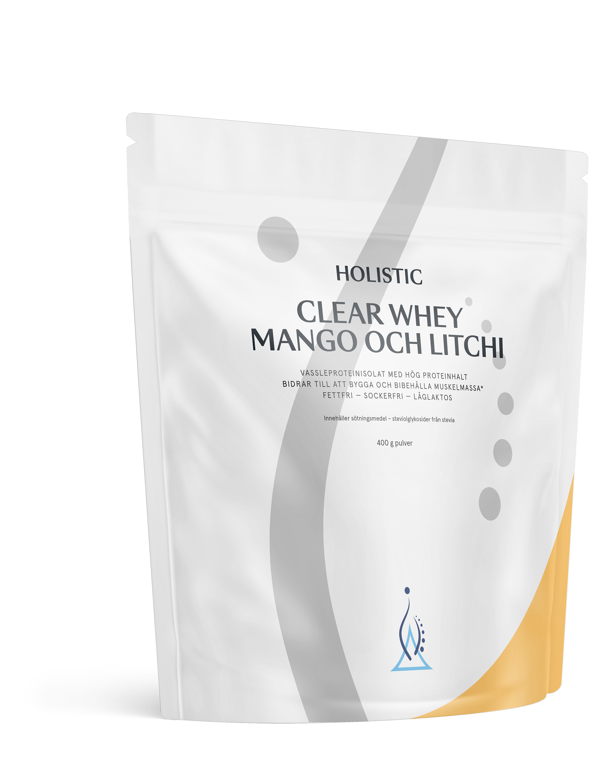 Holistic Clear Whey vassleproteinisolat mango och litchi, 400g